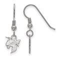 Sterling Silver Rhodium-plated LogoArt Georgia Institute of Technology Yellow Jacket Extra Small Dangle Wire Earrings