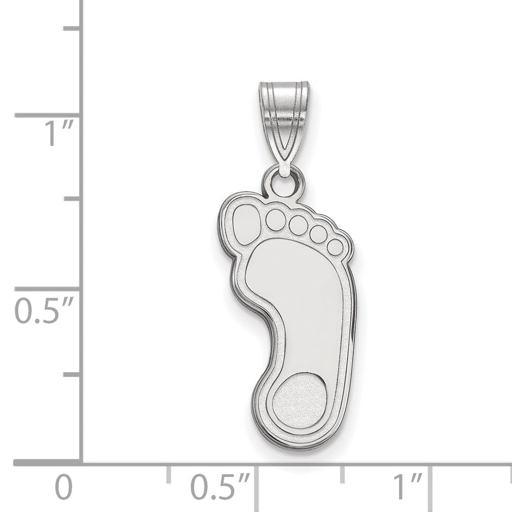10k White Gold LogoArt University of North Carolina Tar Heel Large Pendant