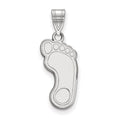 Sterling Silver Rhodium-plated LogoArt University of North Carolina Tar Heel Large Pendant
