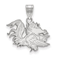 14k White Gold LogoArt University of South Carolina Gamecock Medium Pendant