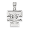 Sterling Silver Rhodium-plated LogoArt University of Tennessee Lady Volunteers Medium Pendant