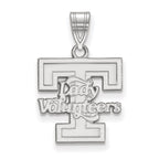 Sterling Silver Rhodium-plated LogoArt University of Tennessee Lady Volunteers Medium Pendant