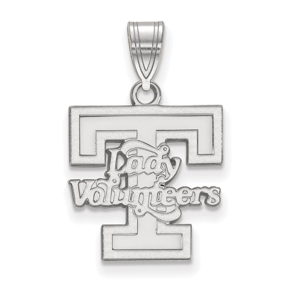 10k White Gold LogoArt University of Tennessee Lady Volunteers Medium Pendant