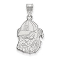14k White Gold LogoArt University of Georgia Bulldog Large Pendant