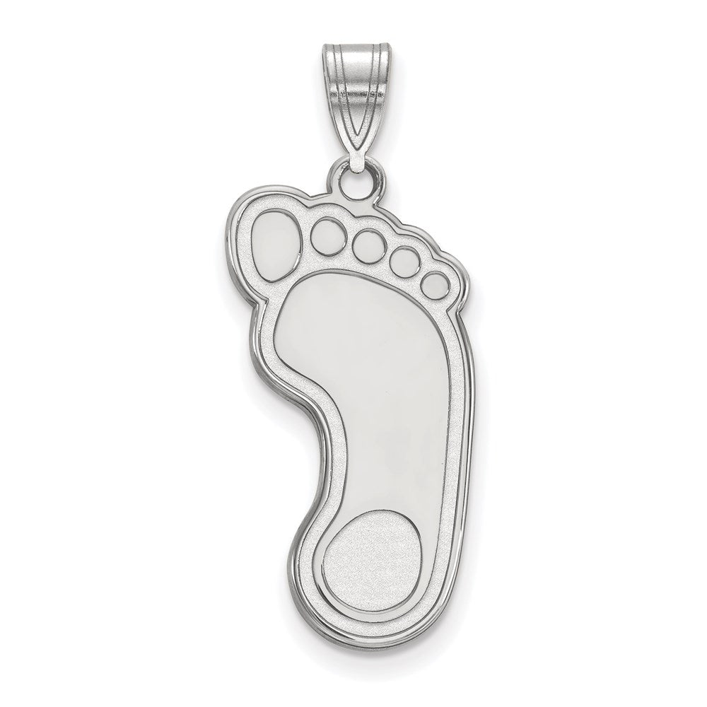 10k White Gold LogoArt University of North Carolina Tar Heel Extra Large Pendant