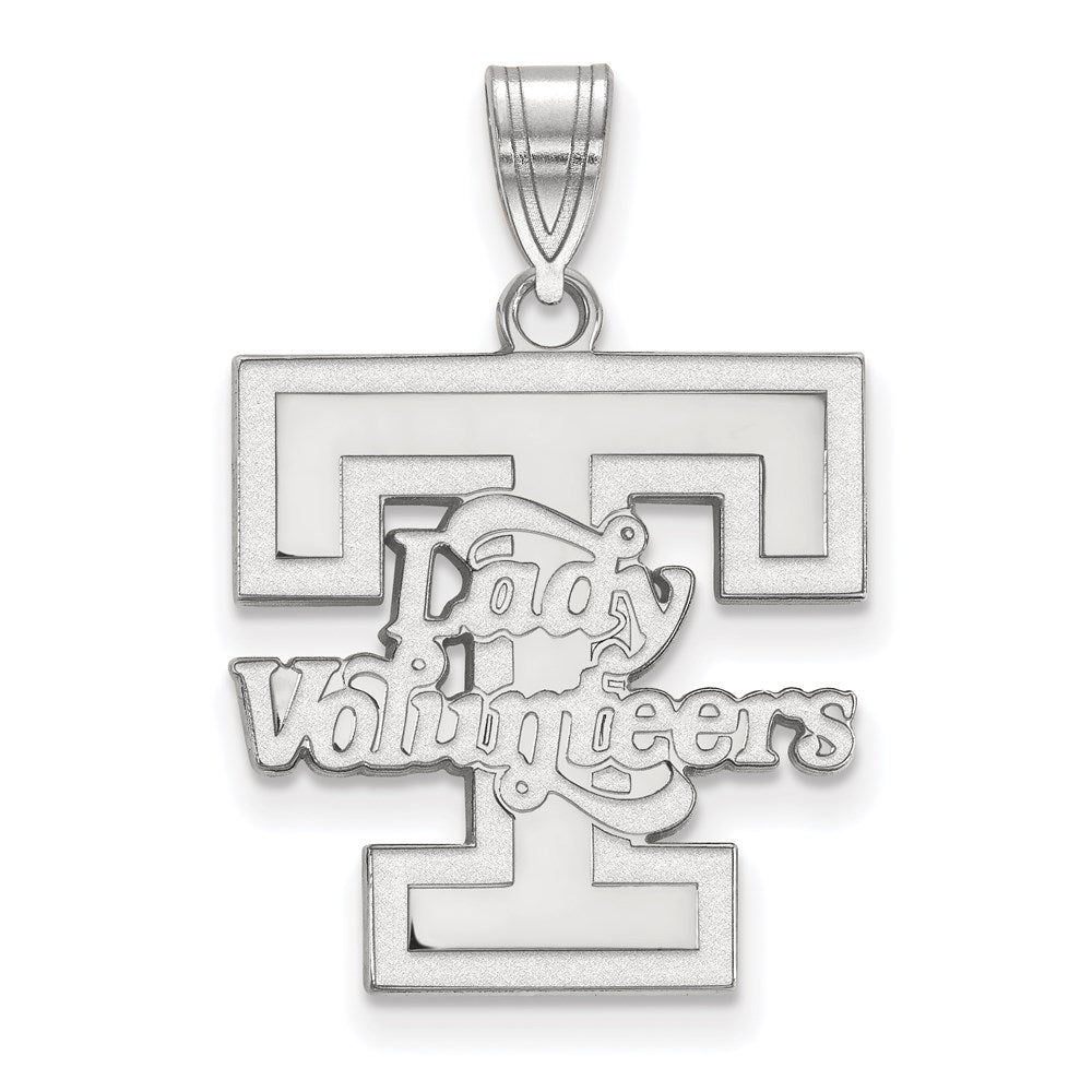 10k White Gold LogoArt University of Tennessee Lady Volunteers Large Pendant