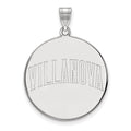 14k White Gold LogoArt Villanova University Extra Large Disc Pendant