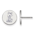 Sterling Silver Rhodium-plated LogoArt Alpha Xi Delta Sorority Symbol Color Enamel Post Earrings
