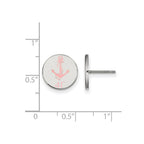 Sterling Silver Rhodium-plated LogoArt Delta Gamma Sorority Symbol Color Enamel Post Earrings