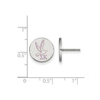 Sterling Silver Rhodium-plated LogoArt Sigma Kappa Sorority Symbol Color Enamel Post Earrings