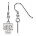 Sterling Silver Rhodium-plated LogoArt University of Tennessee Lady Volunteers Extra Small Dangle Wire Earrings