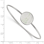 Sterling S. Rh-plated LogoArt Alpha Epsilon Phi Enameled Slip-on Bangle