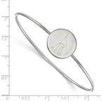 Sterling S. Rh-plated LogoArt Alpha Epsilon Phi Enameled Slip-on Bangle