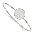 Sterling S. Rh-plated LogoArt Alpha Epsilon Phi Enameled Slip-on Bangle