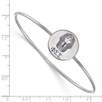 Sterling Silver Rh-plated LogoArt Phi Sigma Sigma Enameled Slip-on Bangle