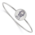 Sterling Silver Rh-plated LogoArt Phi Sigma Sigma Enameled Slip-on Bangle