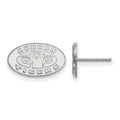 14k White Gold LogoArt Auburn Tigers Extra Small Post Earrings