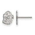 10k White Gold LogoArt University of Georgia Bulldog Extra Small Post Earrings