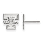 14k White Gold LogoArt University of Tennessee Lady Volunteers Extra Small Post Earrings