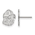10k White Gold LogoArt University of Georgia Bulldog Small Post Earrings