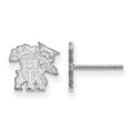 14k White Gold LogoArt University of Kentucky U-K Wildcat Extra Small Post Earrings