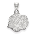 14k White Gold LogoArt University of North Carolina Ram Small Pendant