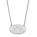 14k White Gold LogoArt Auburn Tigers Large Pendant 18 inch Necklace