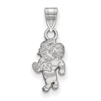 Sterling Silver Rhodium-plated LogoArt University of North Carolina Ram Small Pendant