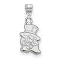Sterling Silver Rhodium-plated LogoArt Wake Forest University Demon Deacon Small Pendant