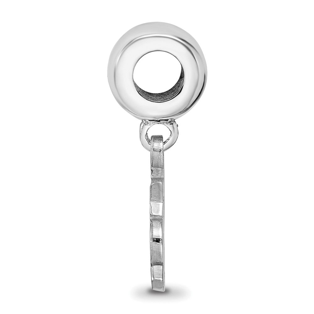 Sterling Silver Rhodium Plated Major League Baseball LogoArt St. Louis Cardinals St. L Dangle Bead