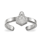 Sterling Silver Rhodium-plated LogoArt Purdue University Boilermakers Train Logo Toe Ring