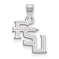 10k White Gold LogoArt Florida State University F-S-U Small Pendant