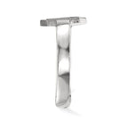 Sterling Silver Rhodium-plated LogoArt University of Oklahoma O-U Toe Ring