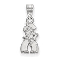 14k White Gold LogoArt Oklahoma State University Cowboy Small Pendant