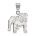 14k White Gold LogoArt University of Georgia Bulldog Medium Pendant