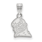 Sterling Silver Rhodium-plated LogoArt Virginia Tech HokieBird Small Pendant