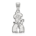 10k White Gold LogoArt Oklahoma State University Cowboy Large Pendant