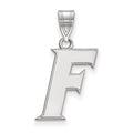Sterling Silver Rhodium-plated LogoArt University of Florida Letter F Medium Pendant