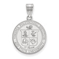14k White Gold LogoArt Virginia Tech Large Crest Pendant