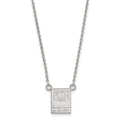 10k White Gold LogoArt University of Mississippi The Grove at Ole Miss Small Pendant 18 inch Necklace