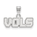 10k White Gold LogoArt University of Tennessee Vols Small Pendant