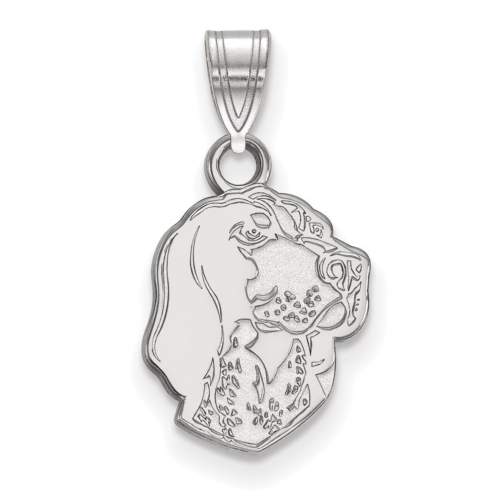Sterling Silver Rhodium-plated LogoArt University of Tennessee Smokey Small Pendant