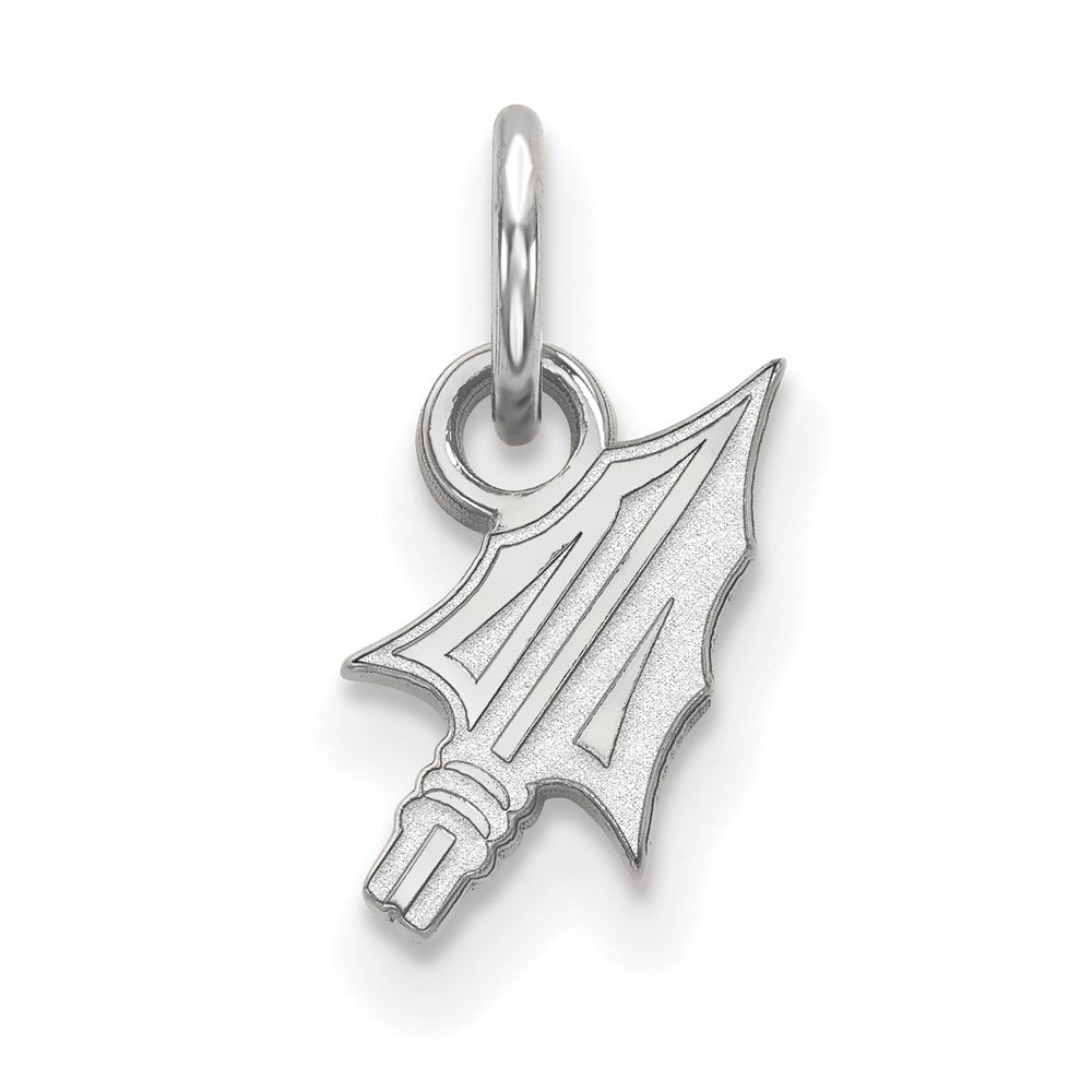 14k White Gold LogoArt Florida State University Arrow Extra Small Pendant