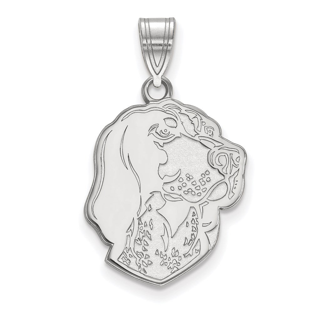 Sterling Silver Rhodium-plated LogoArt University of Tennessee Smokey Large Pendant