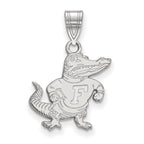 Sterling Silver Rhodium-plated LogoArt University of Florida Gator Medium Pendant