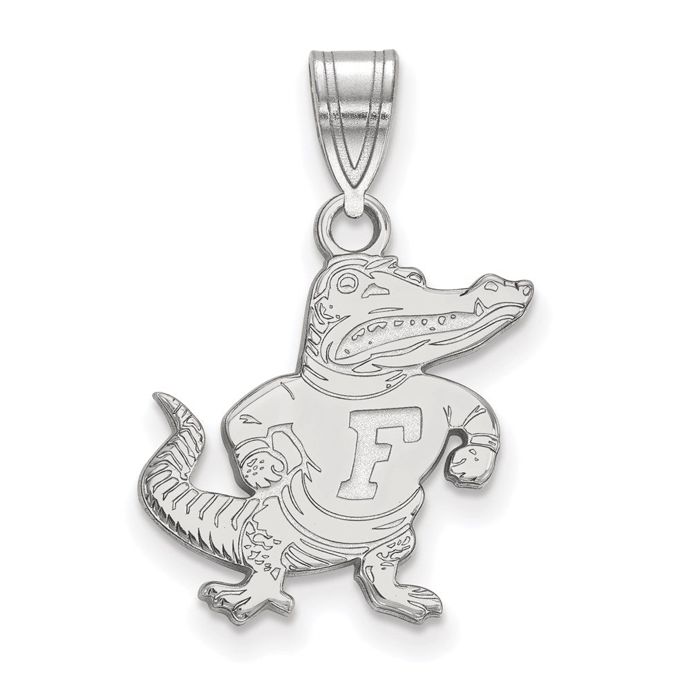 Sterling Silver Rhodium-plated LogoArt University of Florida Gator Medium Pendant
