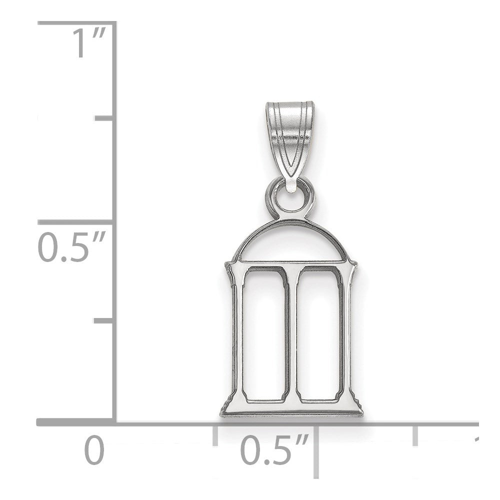 10k White Gold LogoArt University of Georgia Arch Small Pendant