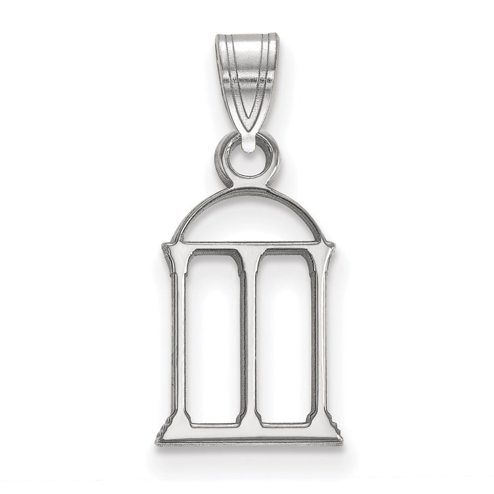 Sterling Silver Rhodium-plated LogoArt University of Georgia Arch Small Pendant