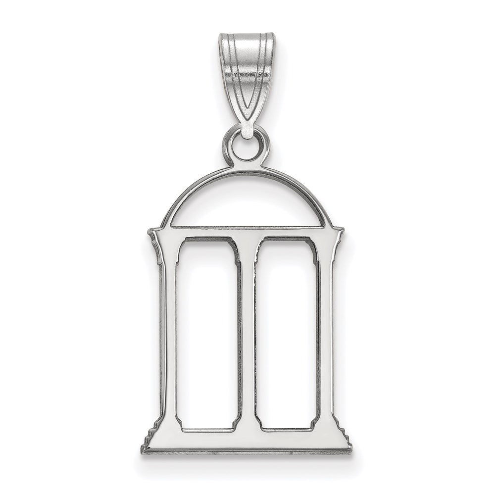 14k White Gold LogoArt University of Georgia Arch Large Pendant
