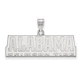 14k White Gold LogoArt University of Alabama Crimson Tide Medium Pendant
